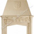 gothic limestone mantel